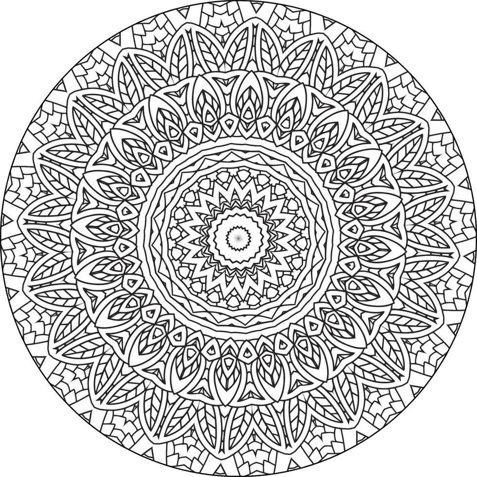 abstrato mandala padronizar. arte em a muro. coloração livro renda padronizar a tatuagem. Projeto para uma papel de parede pintura camisa e telha adesivo Projeto vetor