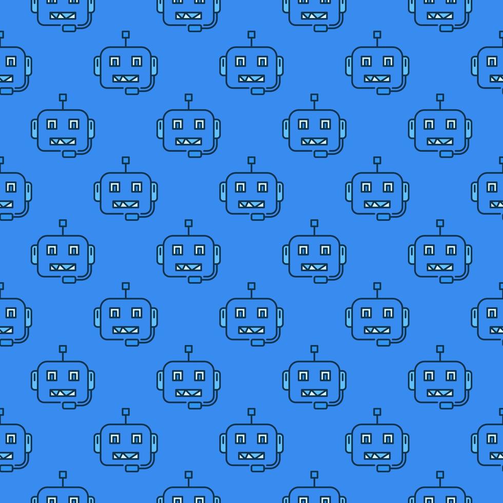 chatbot personagem vetor ai robô conceito azul desatado padronizar