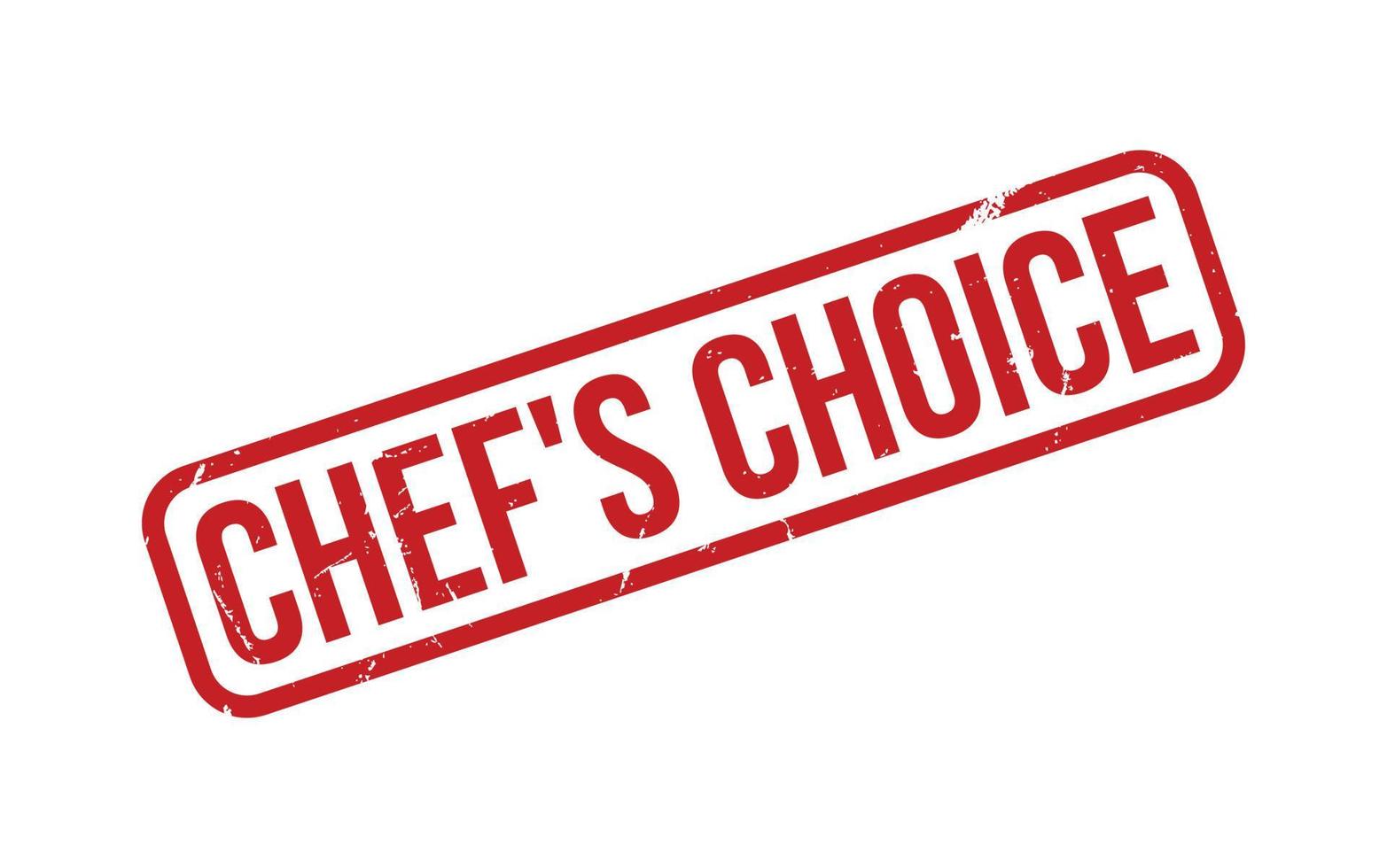 chefs escolha borracha carimbo foca vetor