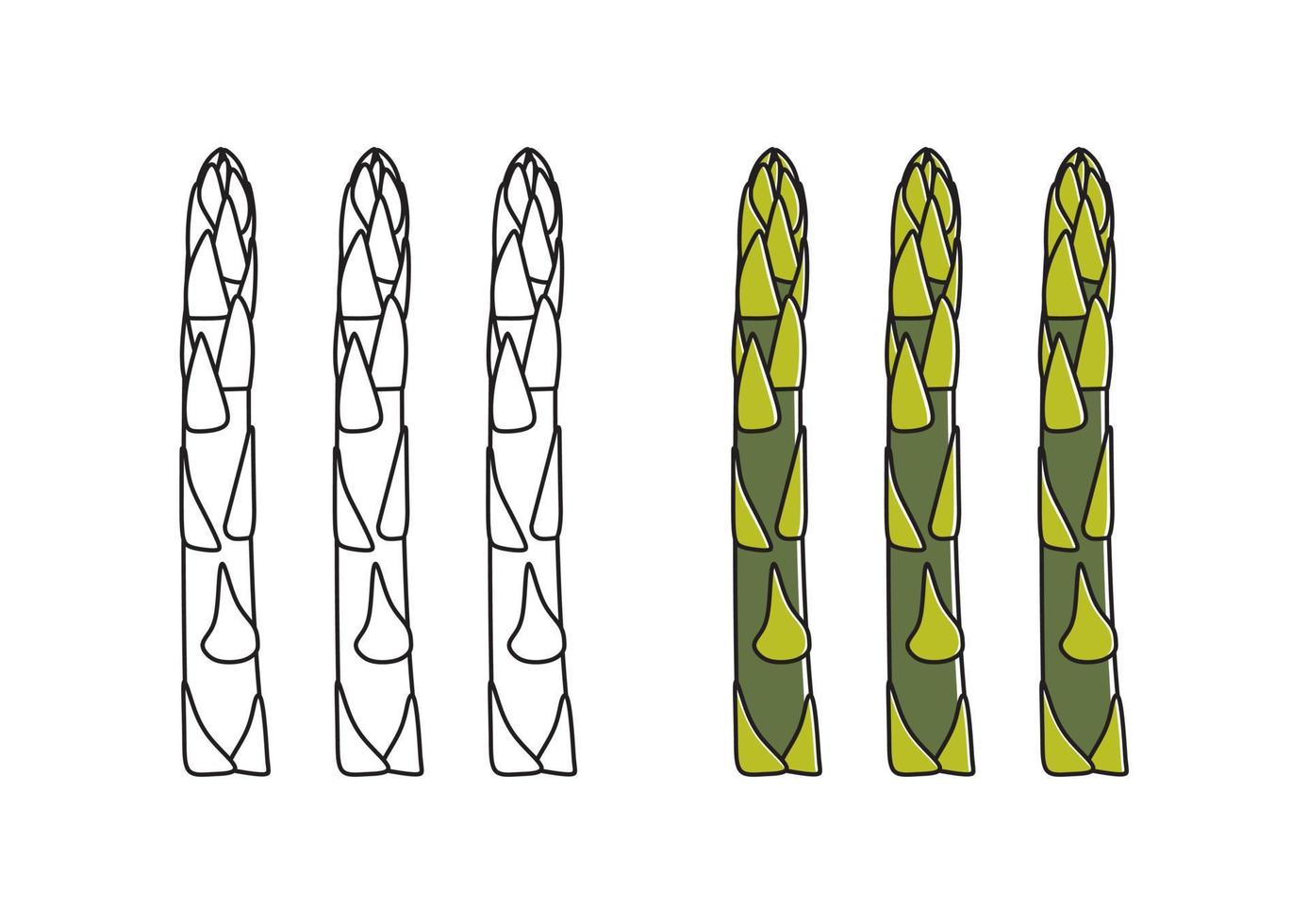 espargos vetor desenhando ícone. vegetal dentro retro estilo, esboço ilustração do Fazenda produtos para Projeto anúncio.