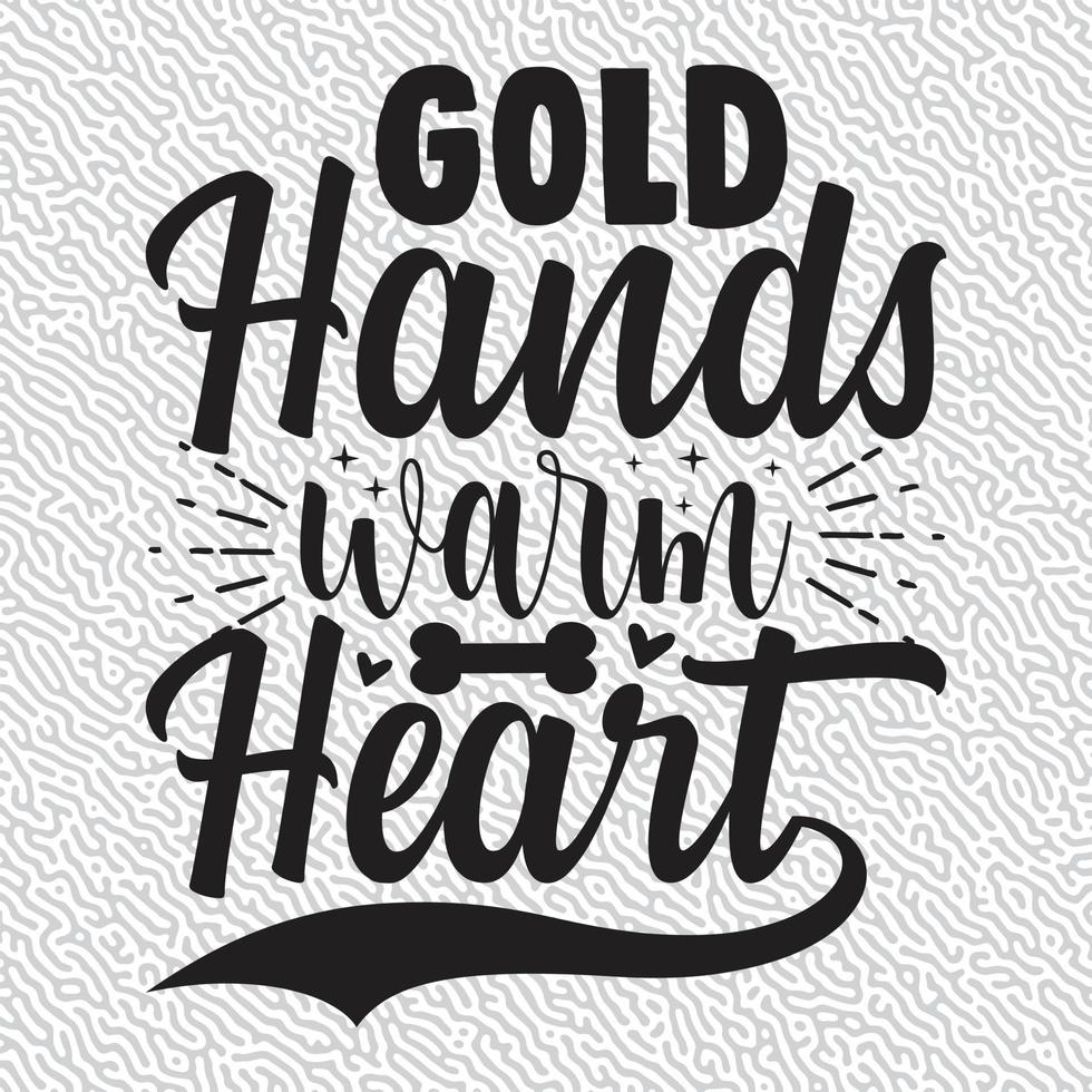 ouro mãos caloroso coração vetor