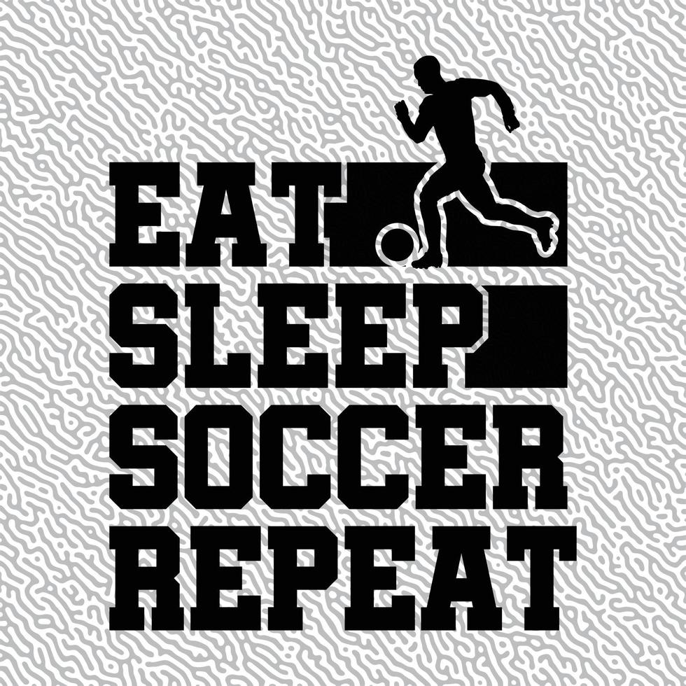 comer dormir futebol repetir vetor