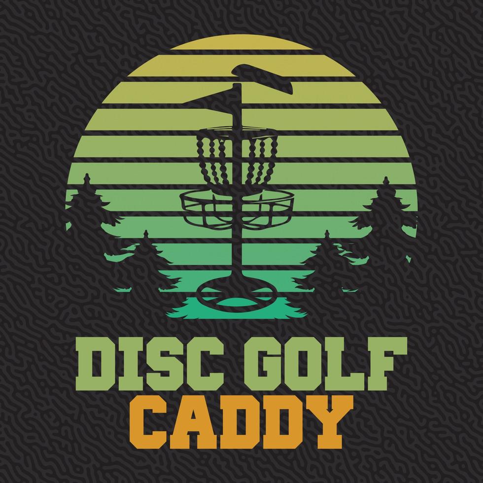 disco golfe caddy vetor