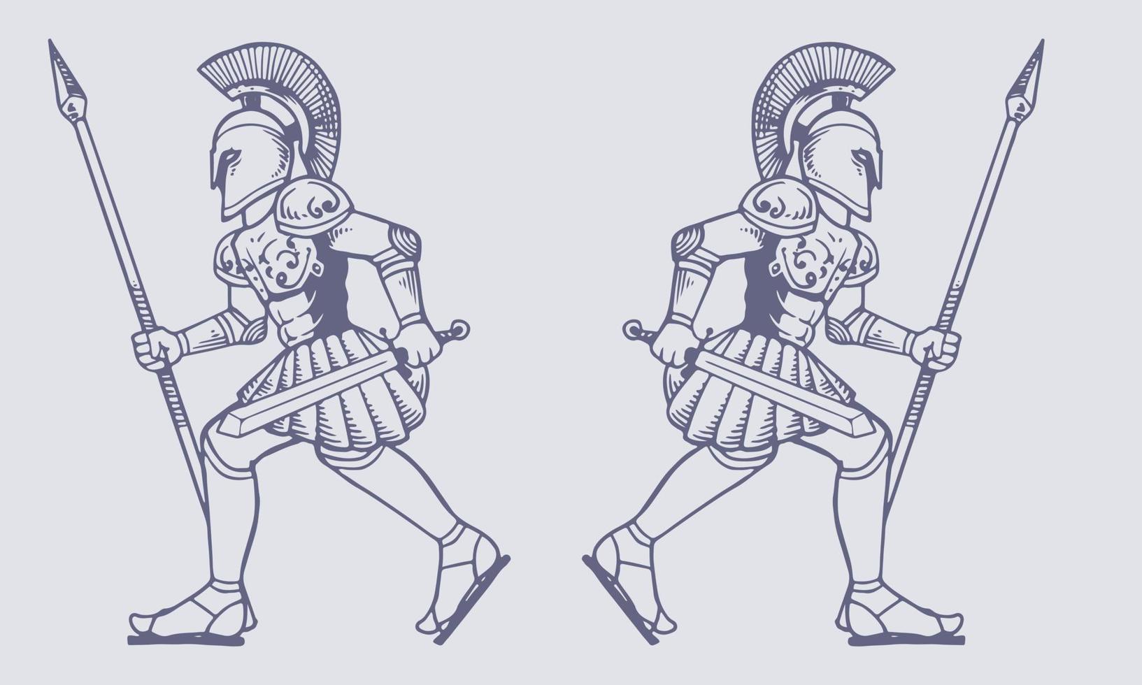 defensiva Preto e branco falange escudo vetor ilustração
