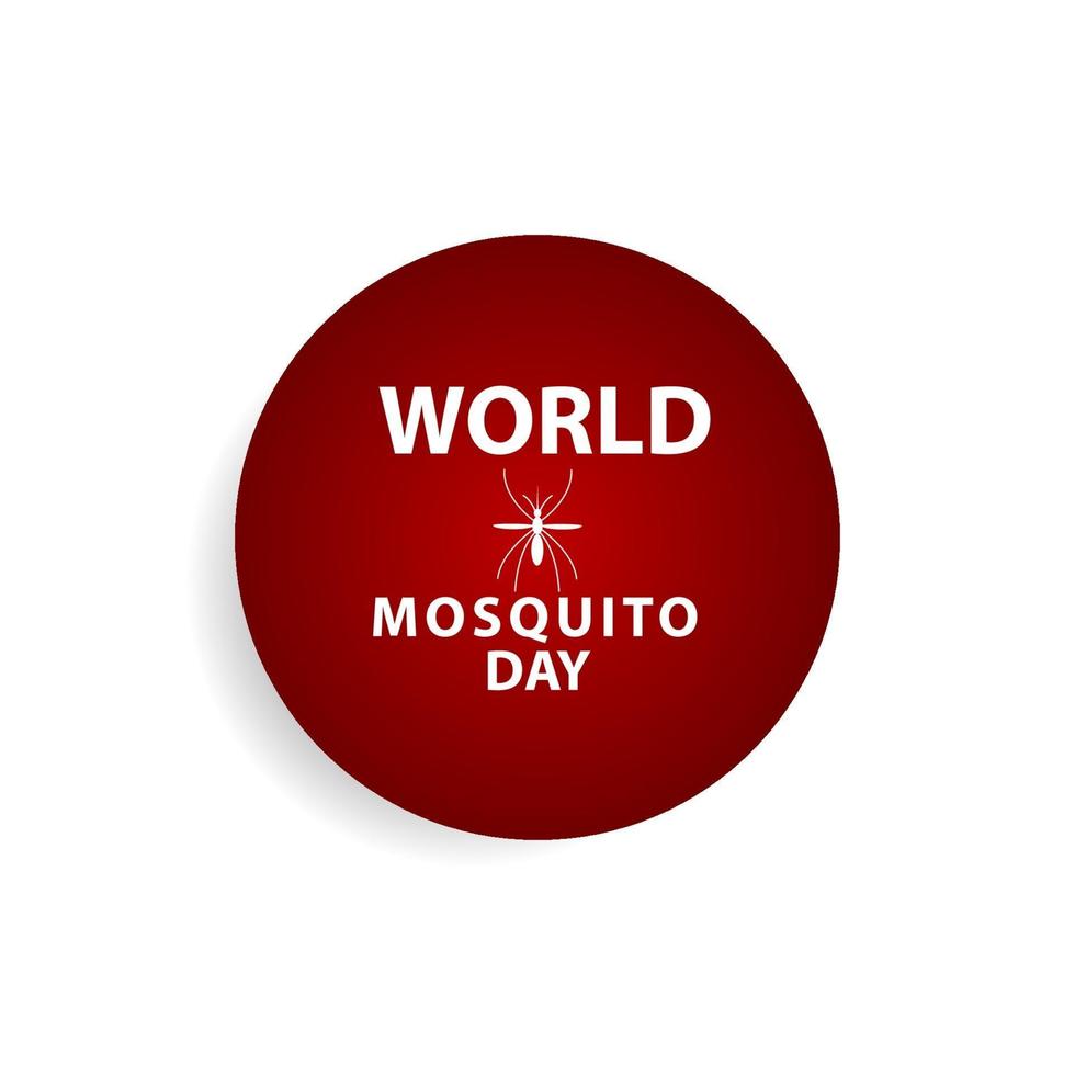 ilustração de design de modelo de vetor de celebração do dia mundial do mosquito