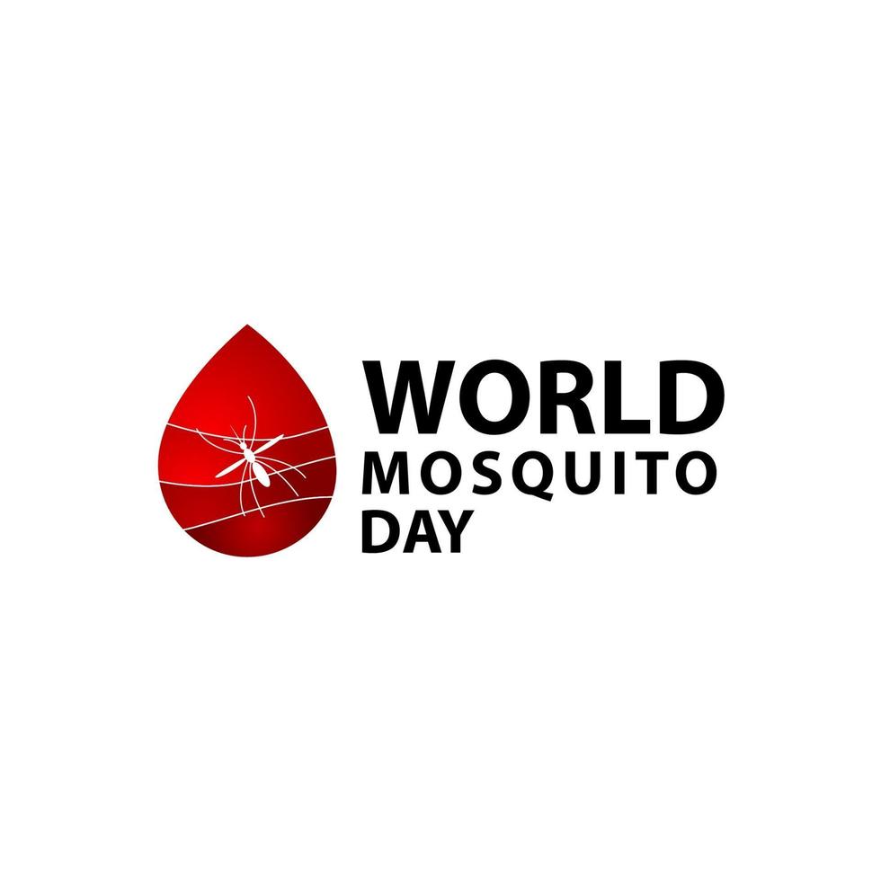 ilustração de design de modelo de vetor de celebração do dia mundial do mosquito