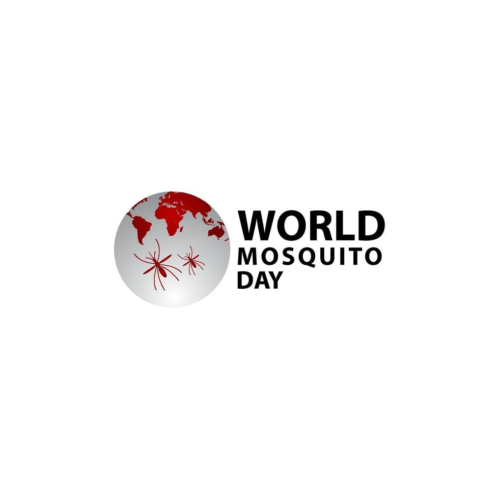 ilustração de design de modelo de vetor de celebração do dia mundial do mosquito