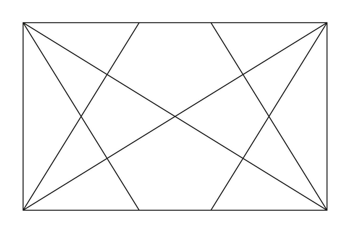 dourado Razão modelo. método dourado seção. Fibonacci variedade, números. dourado proporções. vetor ilustração. triângulos.