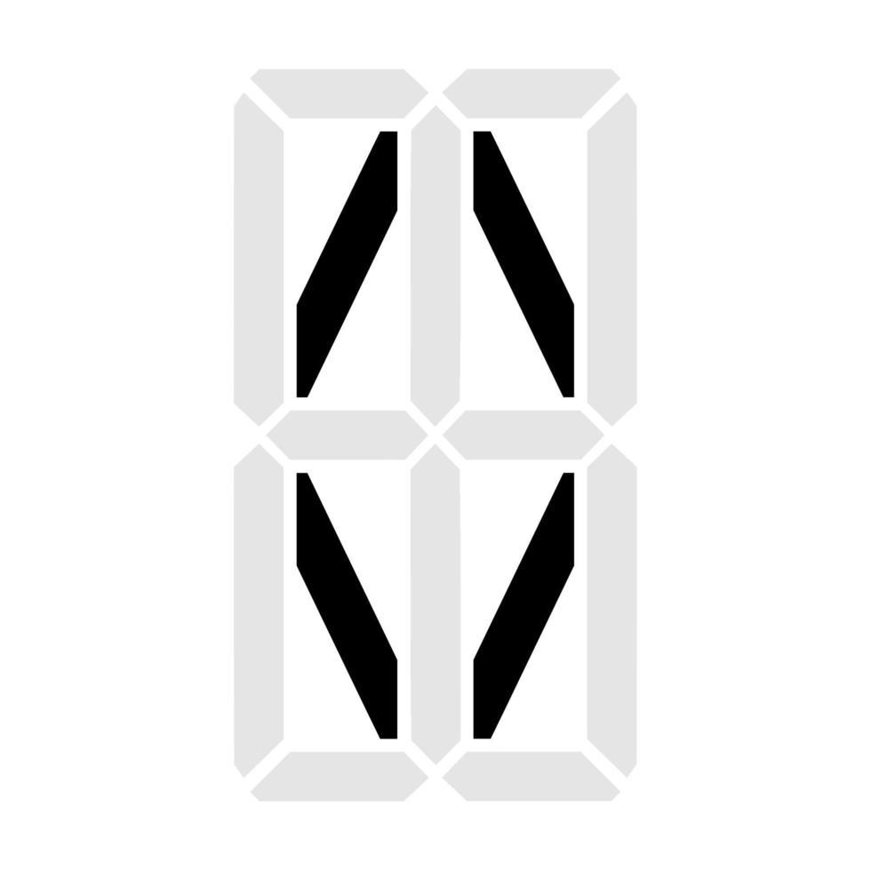 ilustração simples de letra digital ou símbolo de figura eletrônica da letra o vetor
