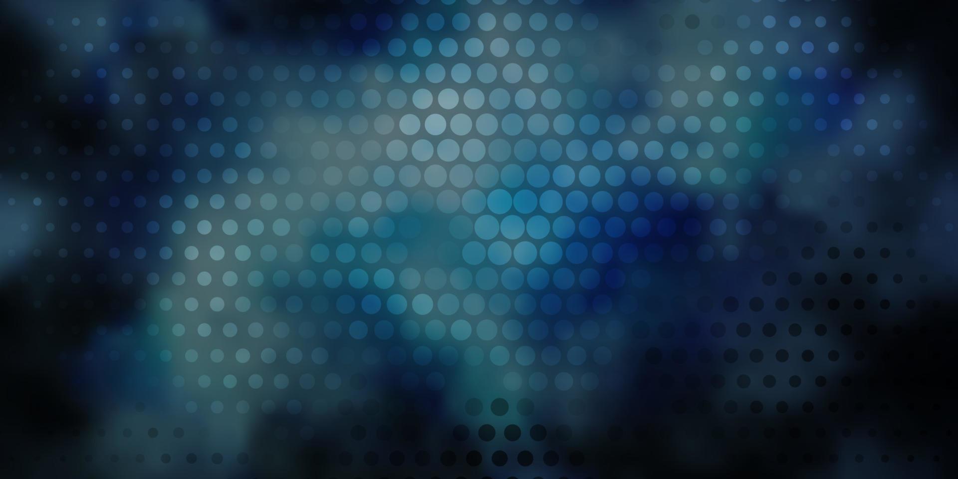 pano de fundo vector azul escuro com pontos.