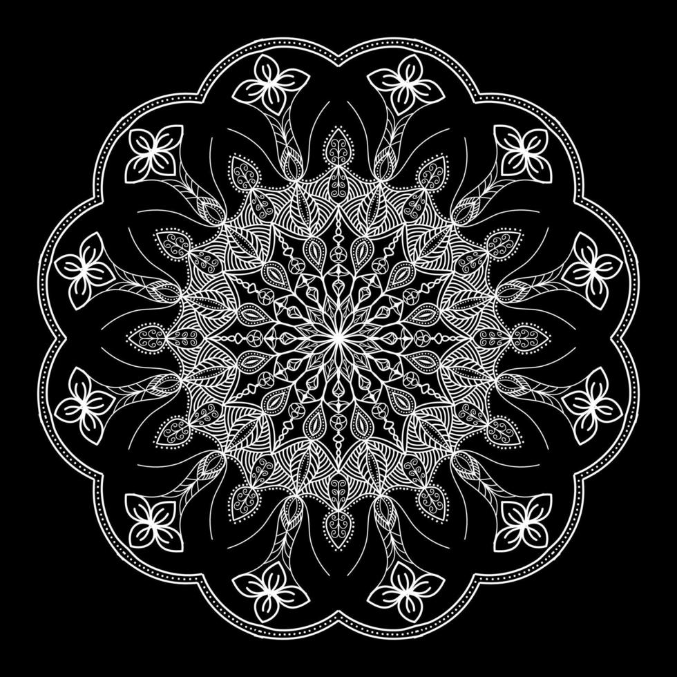 mandala círculo padronizar vintage decorativo padronizar indiano pele pintura tatuagem oriental arte vetor