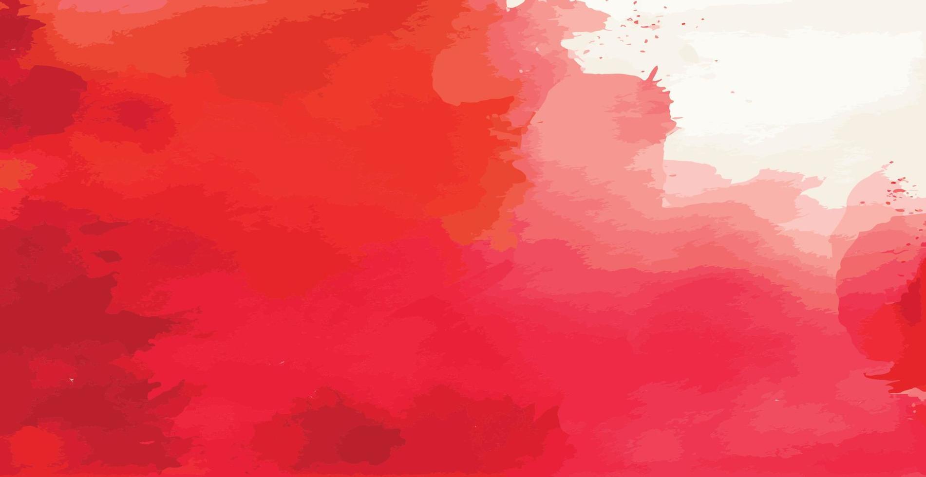 abstrato aguarela fundo vermelho e branco papel textura, colorida aguarela grunge - vetor