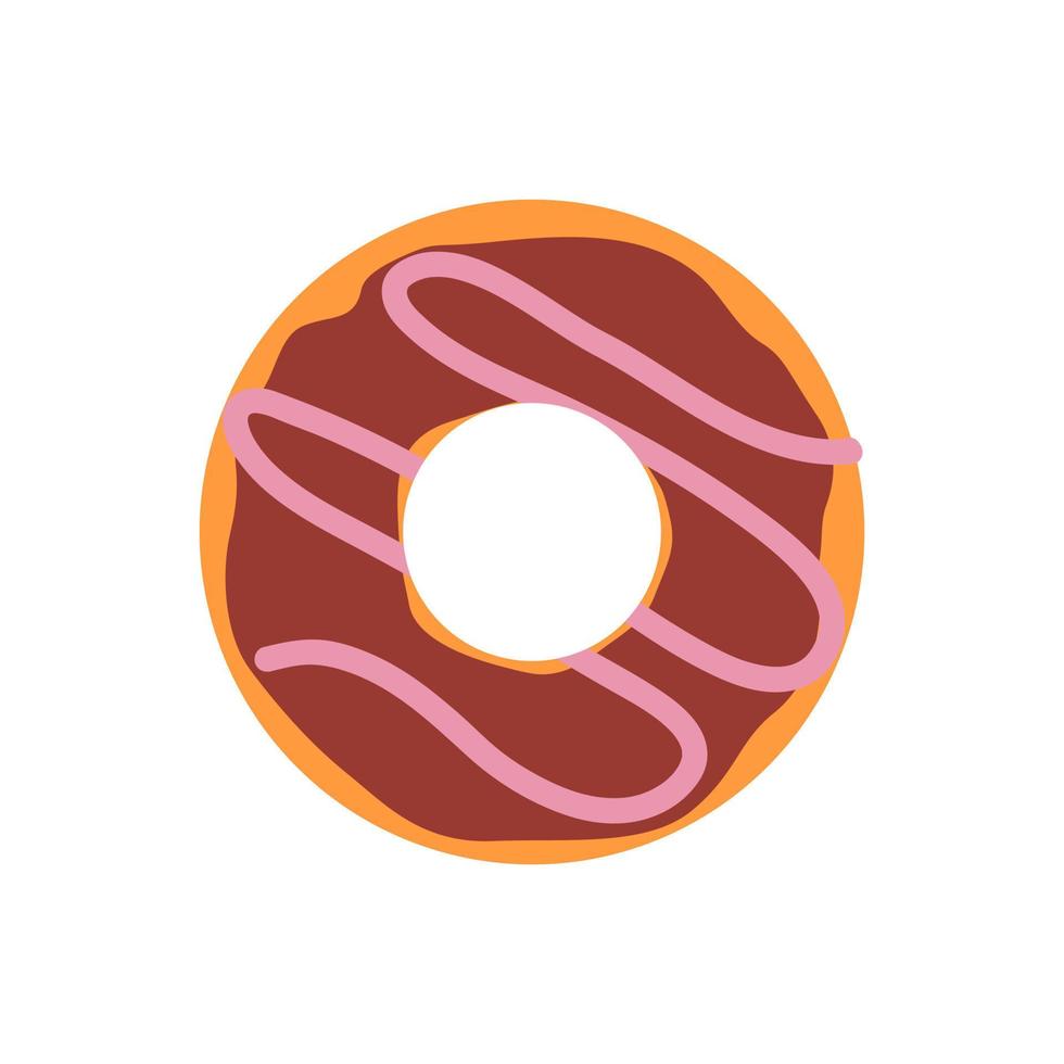 rosquinha ícone vetor. sobremesa ilustração placa. doce símbolo. bolo logotipo. vetor