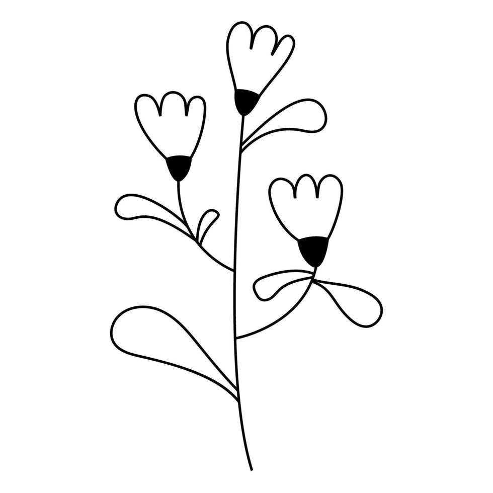 outono mão desenhado decorativo elementos para seu Projeto. folhas, florais elementos, pena. vetor ilustração