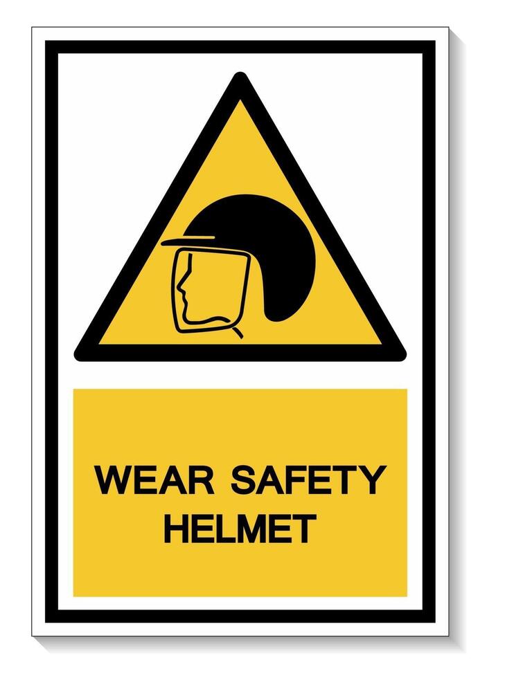 usar símbolo de capacete de segurança vetor