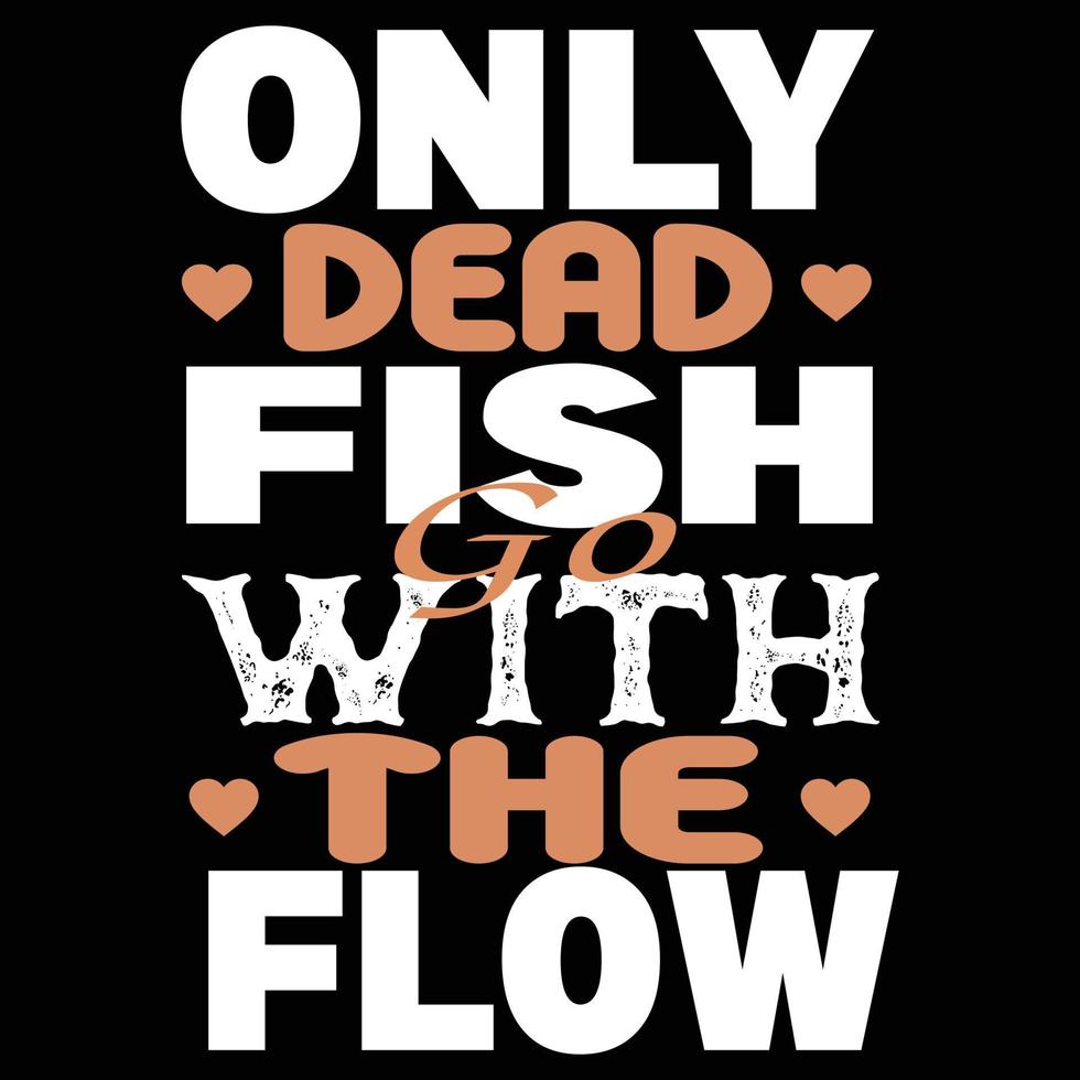 design de camiseta de tipografia de pesca vetor