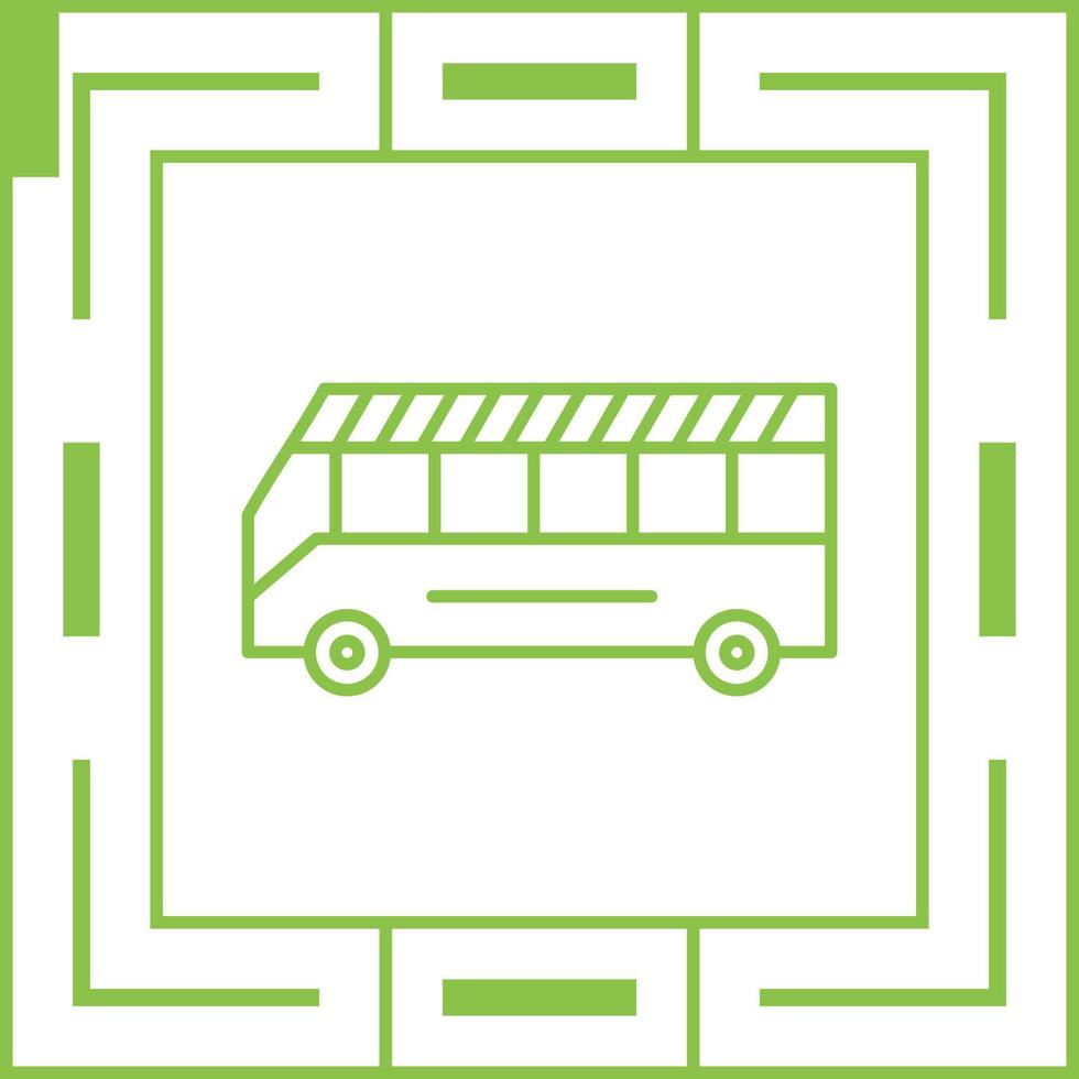 ícone de vetor de ônibus escolar