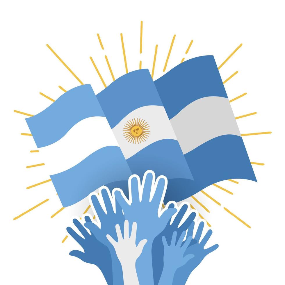 pode 25, pode revolução. revolução de maionese. pode revolução do Argentina vetor ilustração. adequado para cumprimento cartão, poster e bandeira