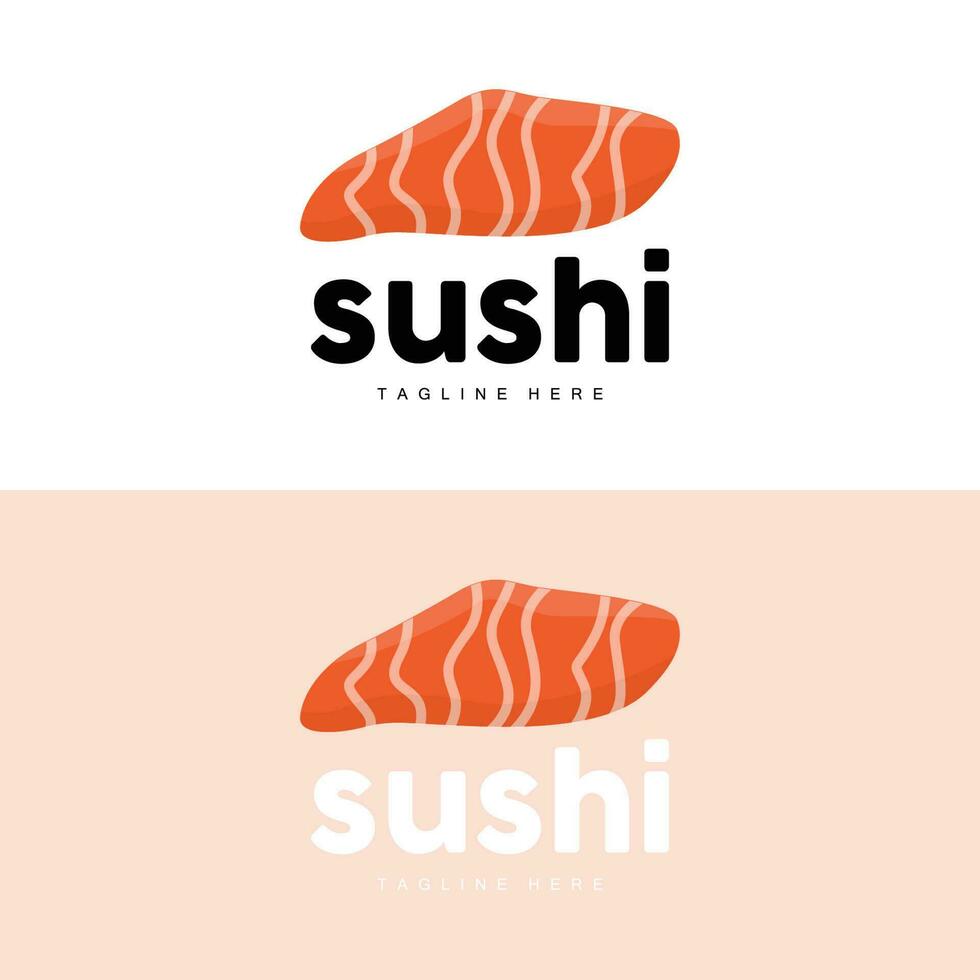 Sushi logotipo, japonês velozes Comida projeto, vetor ícone modelo símbolo