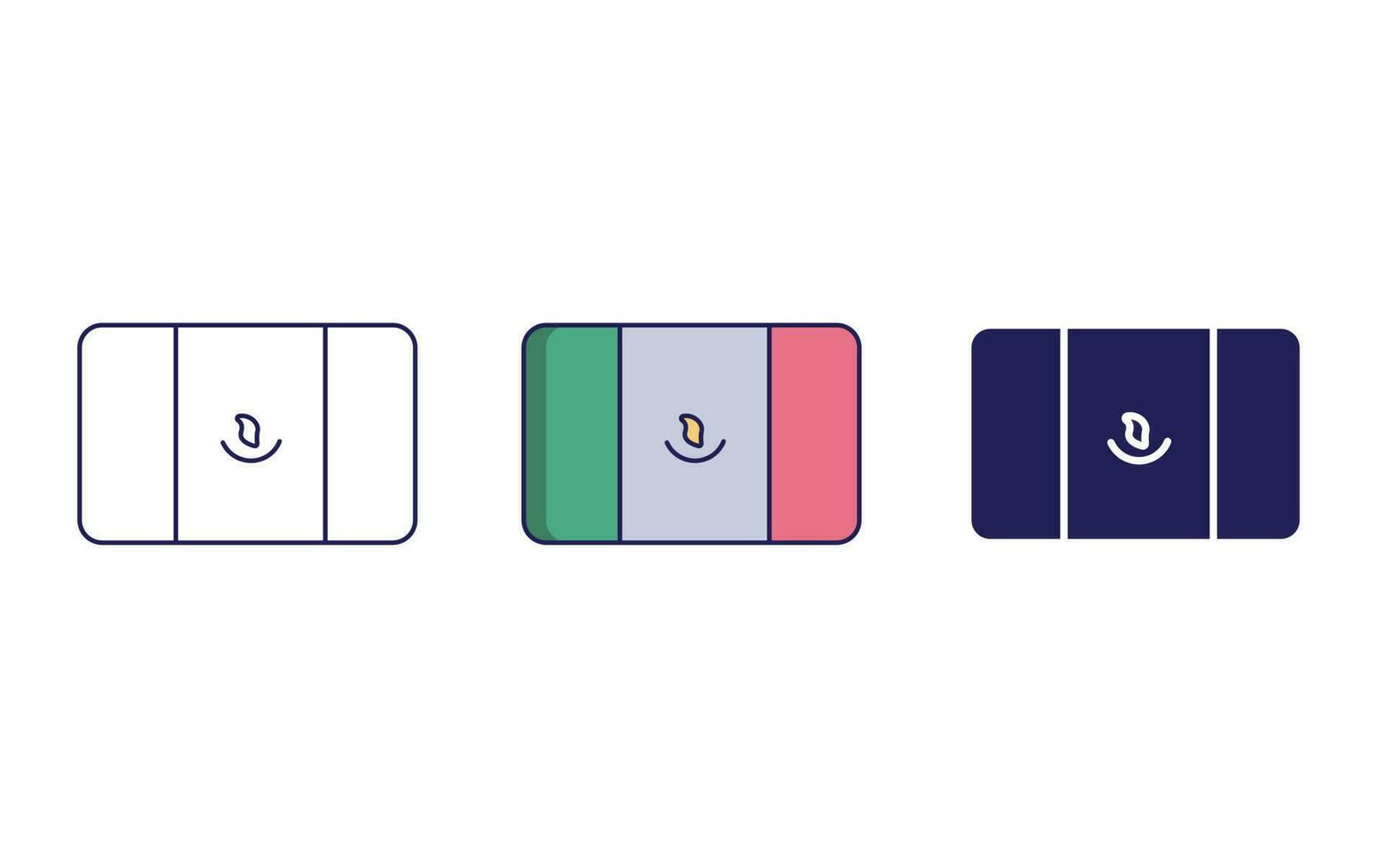 México bandeira vetor ícone