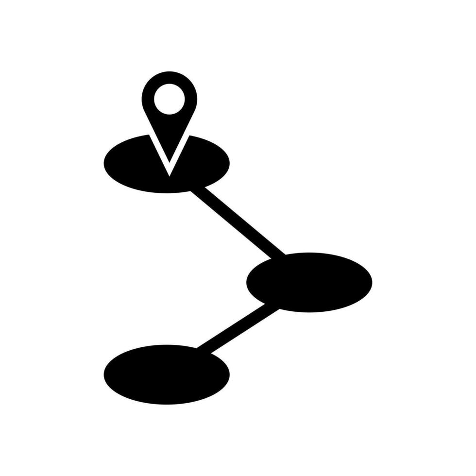 rota ícone vetor. estrada ilustração placa. viagem símbolo. navegação logotipo. vetor