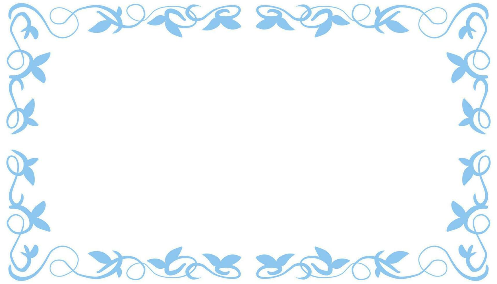 azul abstrato quadro, Armação fundo ilustração vetor