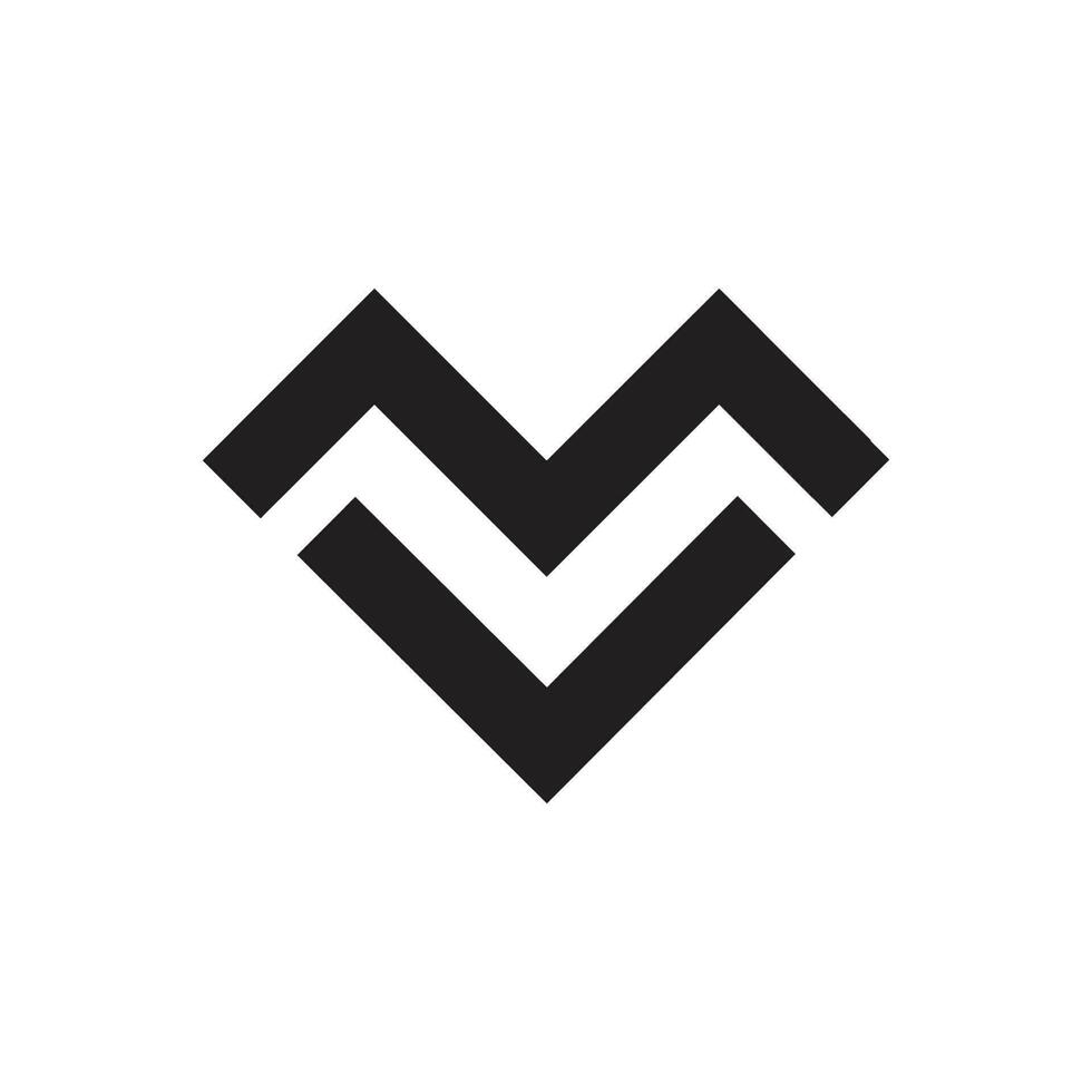 carta m v logotipo. m v inicial monograma logotipo. vetor Projeto elemento ou ícone