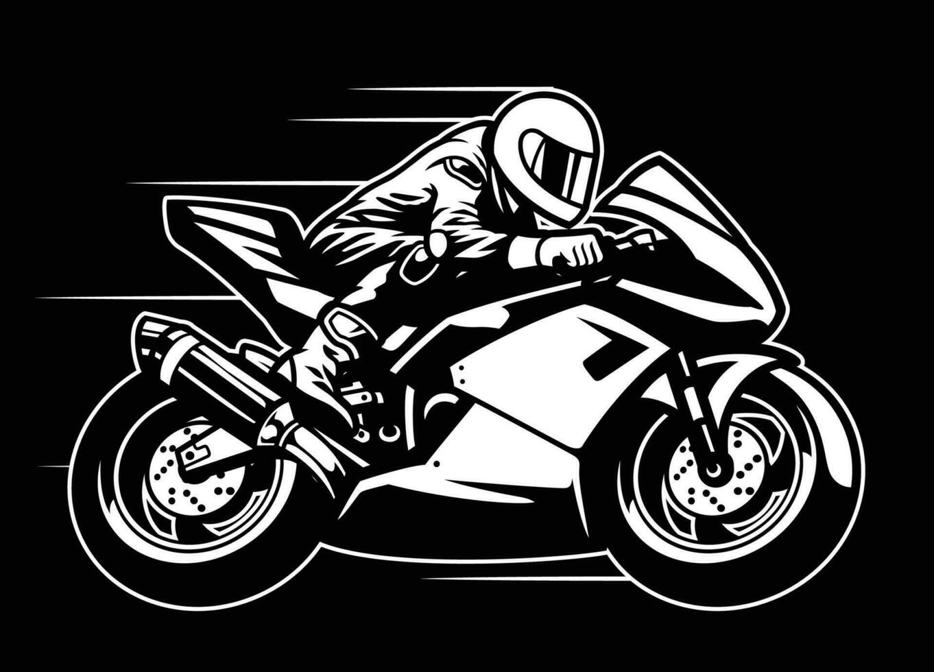 piloto equitação corrida motocicleta vetor