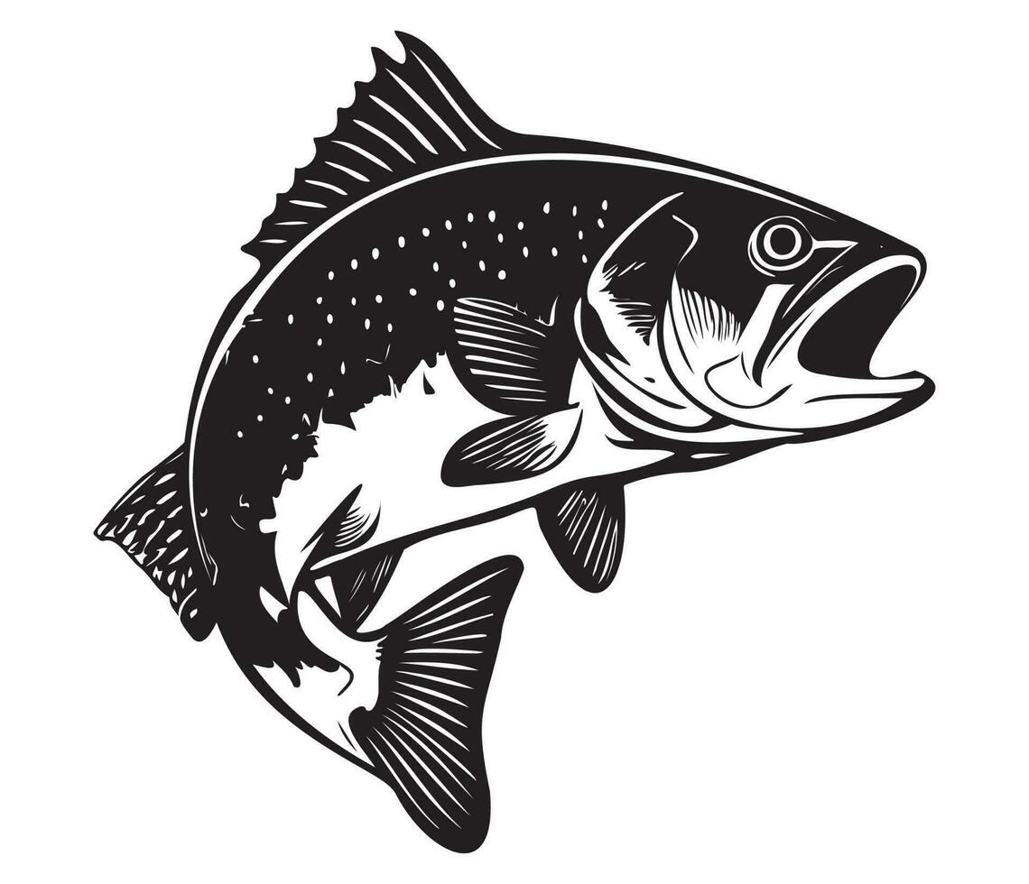 truta peixe, truta pulando ícone, água fresca salmão pegar emblema, peixe saltar placa vetor