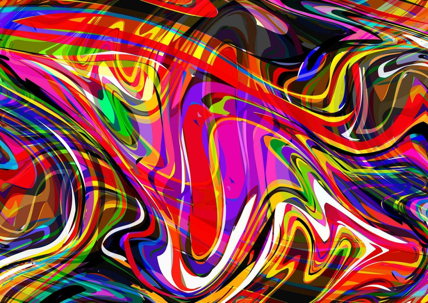 trippy psicodélico colorida abstrato fundo vetor
