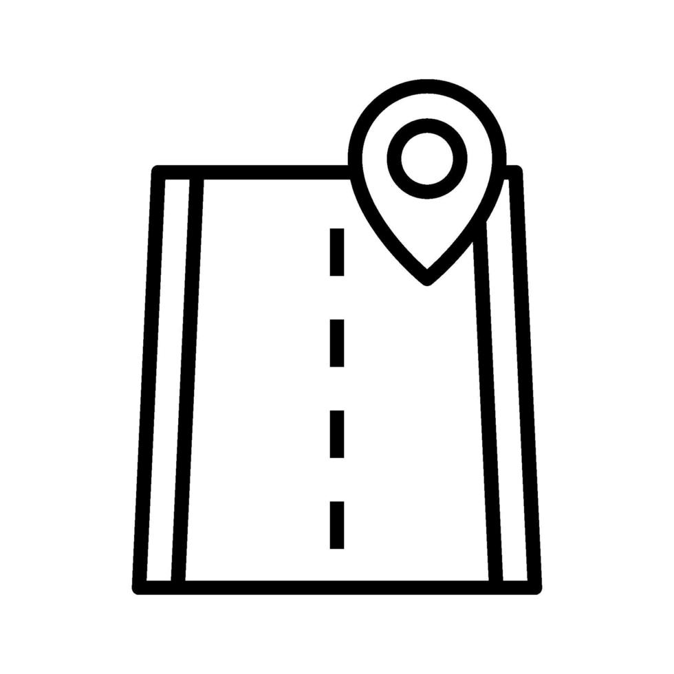 ícone de localização de estrada vetor