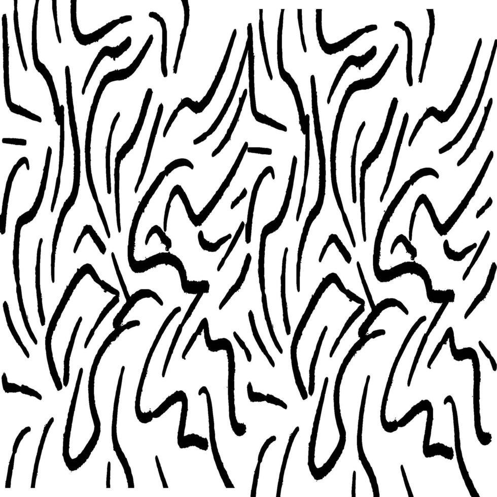 pinceladas vetoriais padrão sem emenda. rabiscos de tinta preta à mão livre, fundo abstrato de tinta. pinceladas, manchas, linhas, padrão de rabisco. desenho abstrato de papel de parede, ilustração vetorial de impressão têxtil vetor