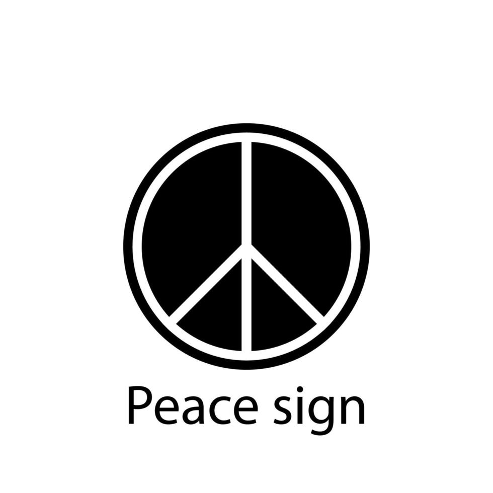Paz placa vetor ícone ilustração