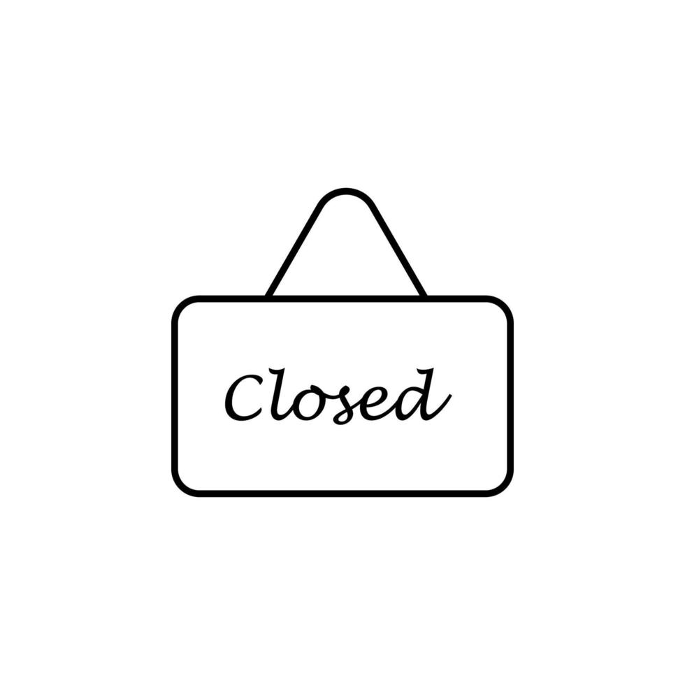 porta placa fechadas vetor ícone ilustração