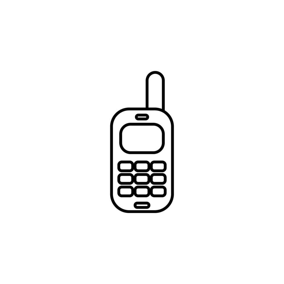 telefone linha vetor ícone ilustração