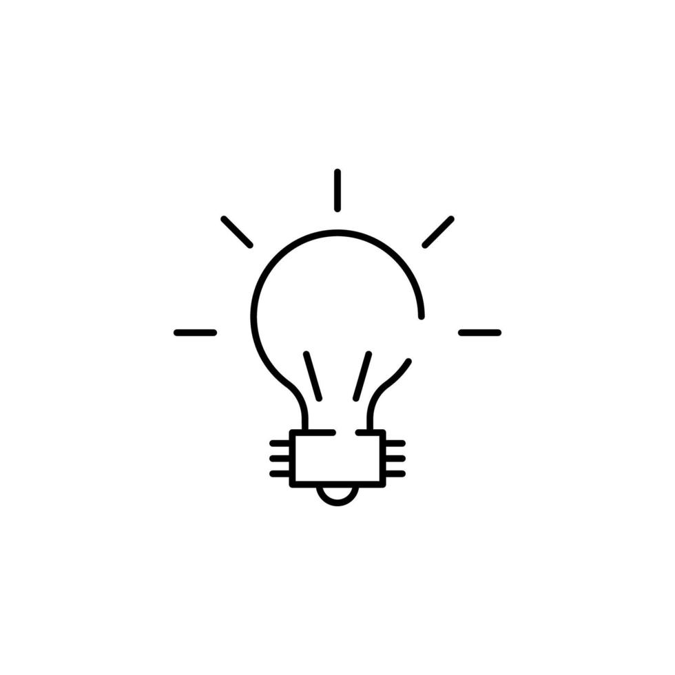 lâmpada vetor ícone ilustração