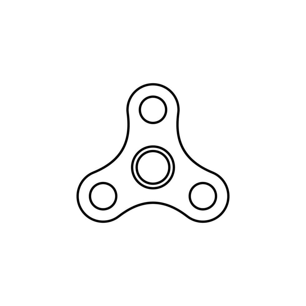 spinner linha vetor ícone ilustração