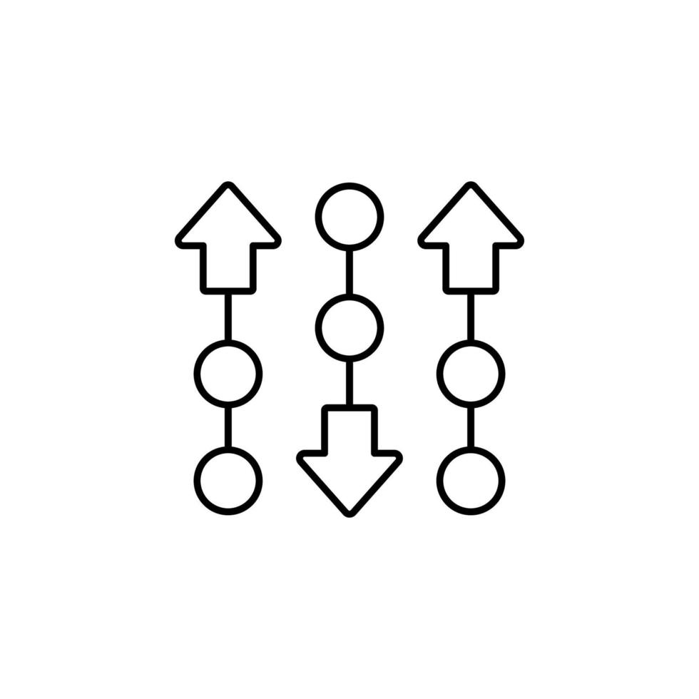 fluxo gráfico, plano, rede vetor ícone ilustração