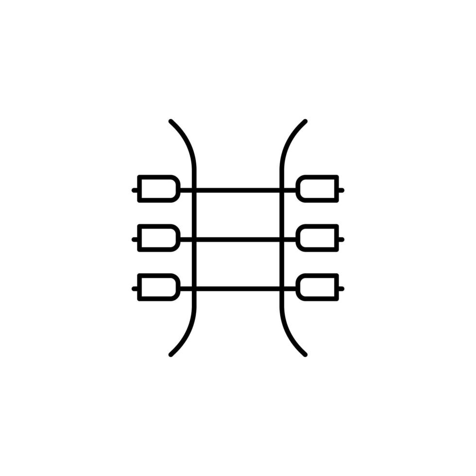 eletricidade, o circuito vetor ícone ilustração