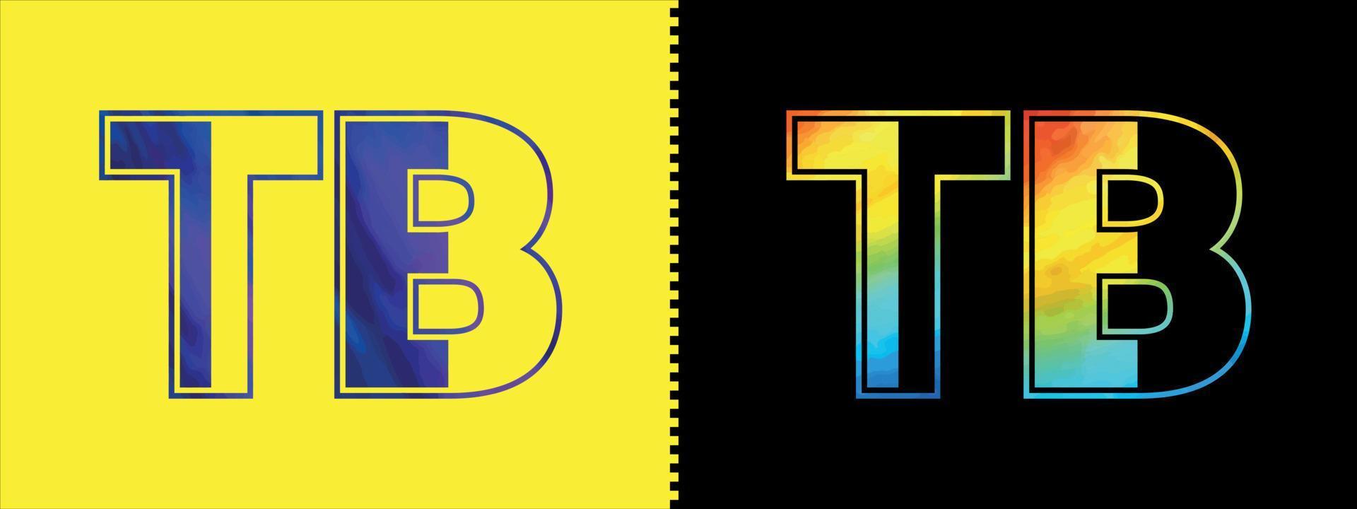 carta tb logotipo Projeto vetor modelo. criativo moderno luxuoso logótipo para corporativo o negócio identidade