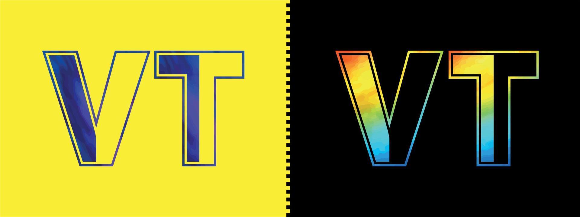 carta vt logotipo Projeto vetor modelo. criativo moderno luxuoso logótipo para corporativo o negócio identidade