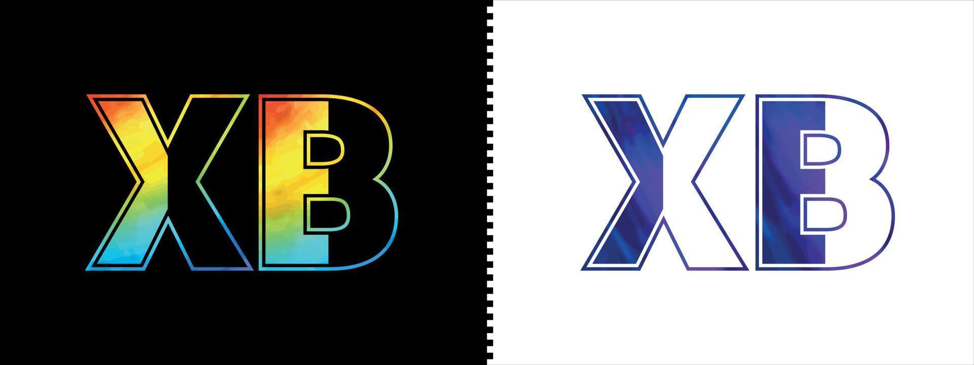 carta xb logotipo Projeto vetor modelo. criativo moderno luxuoso logótipo para corporativo o negócio identidade