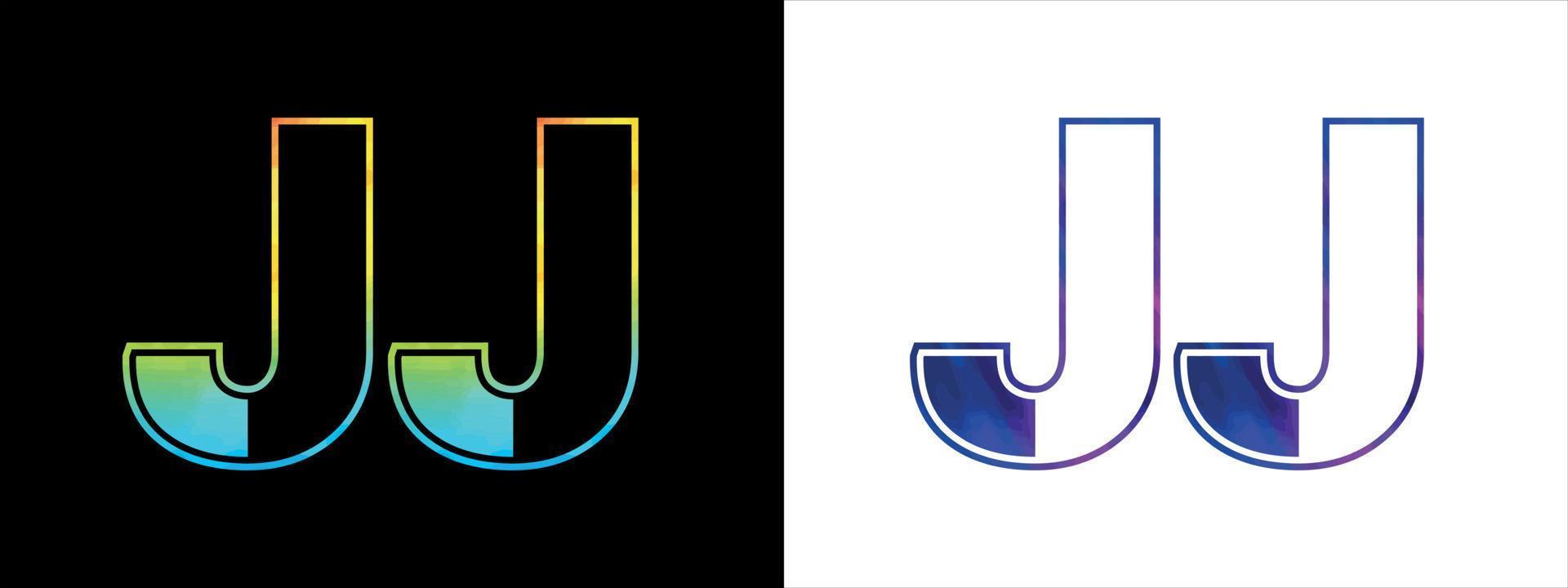 único jj carta logotipo ícone vetor modelo. Prêmio à moda alfabeto logotipo Projeto para corporativo o negócio