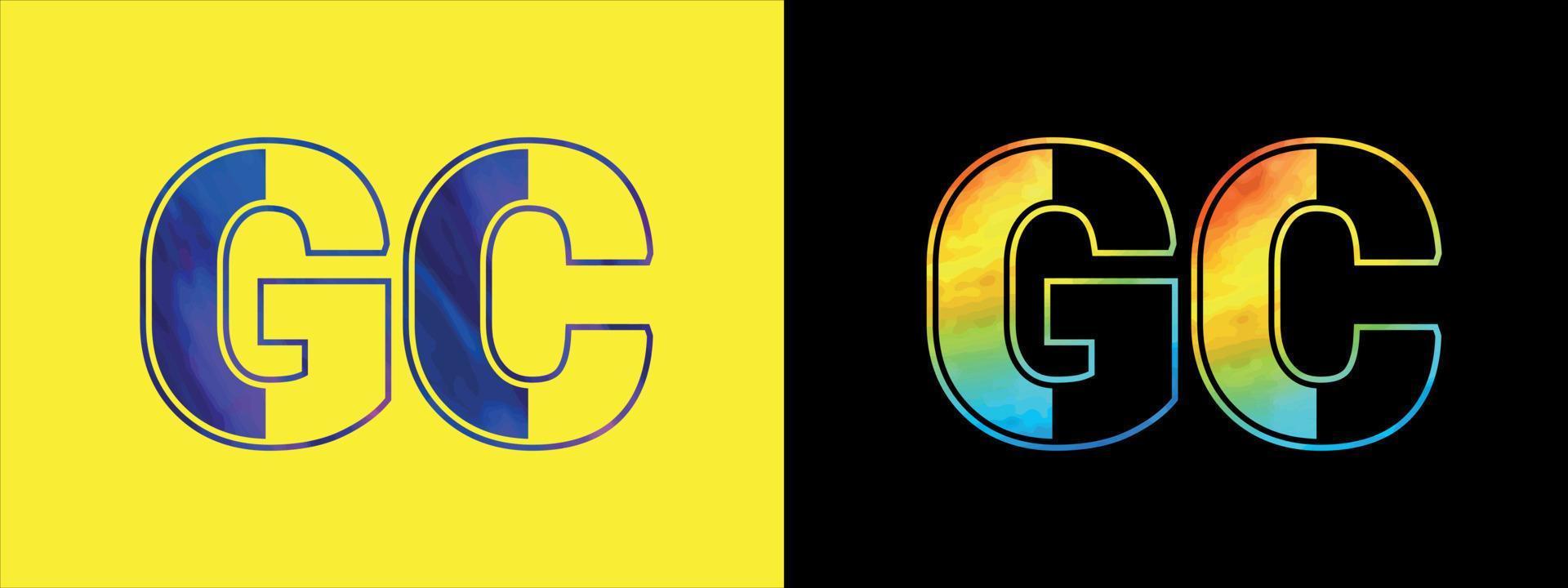 carta gc logotipo Projeto vetor modelo. criativo moderno luxuoso logótipo para corporativo o negócio identidade