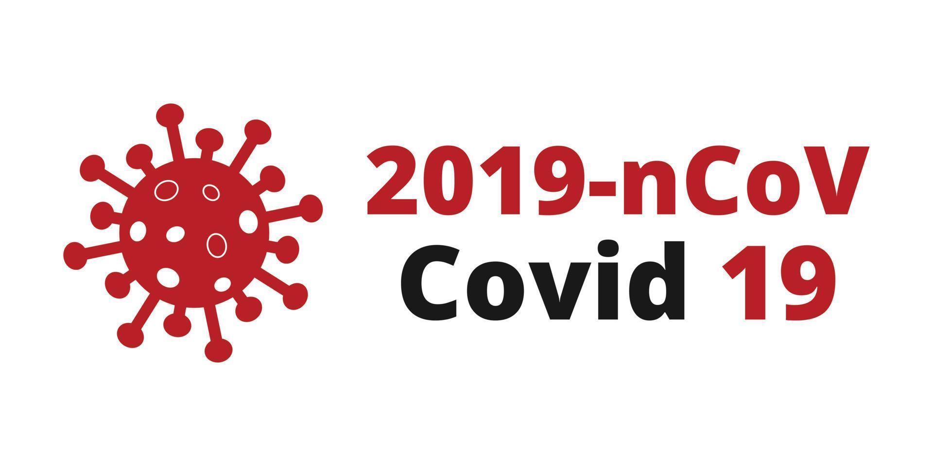 2019 ncov cobiçado 19 em branco fundos. romance coronavírus cobiçado 19 ncov - vetor