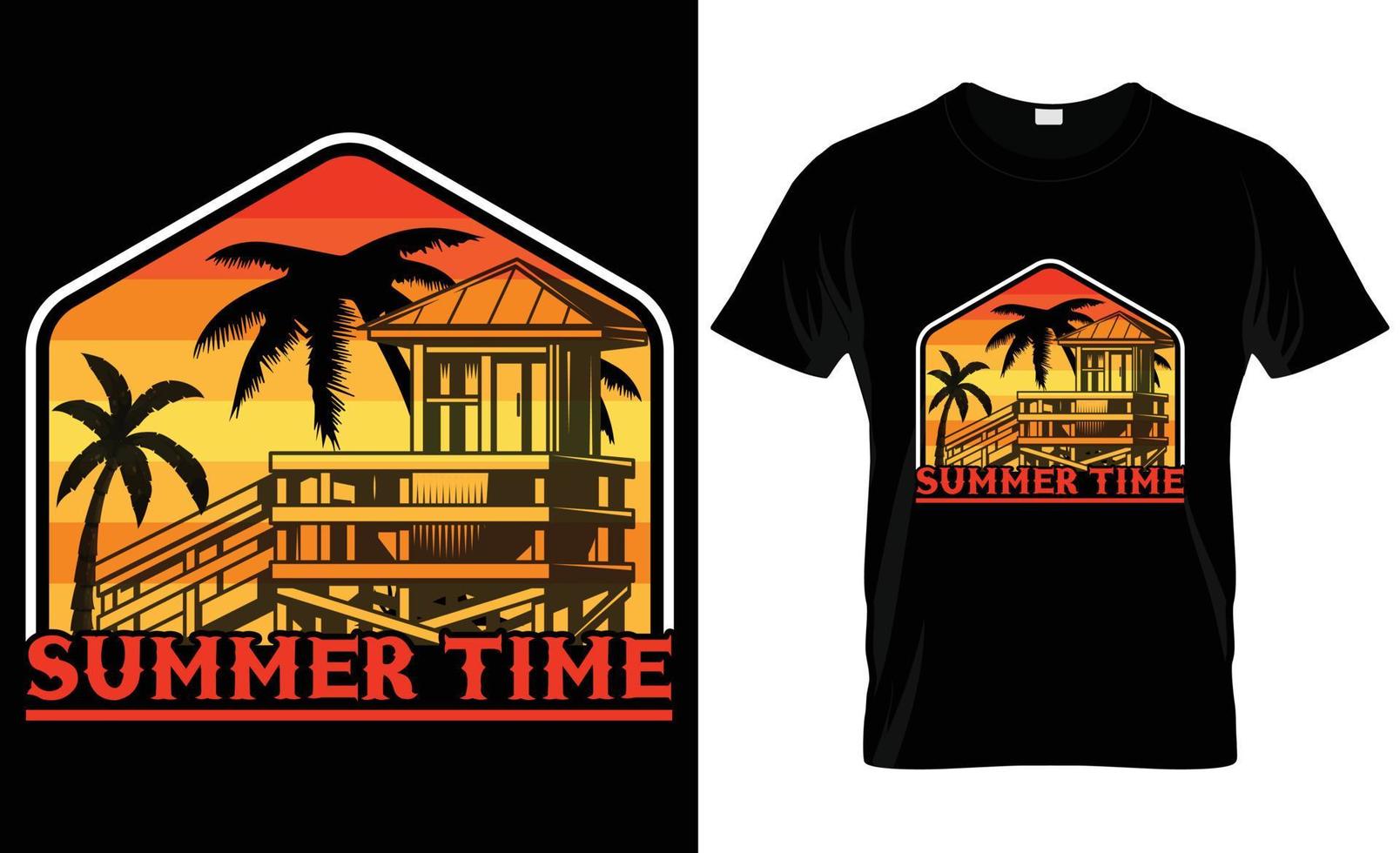 verão t camisa Projeto vetor