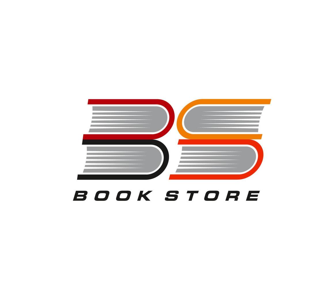 livros loja ou fazer compras minimalista ícone ou emblema vetor