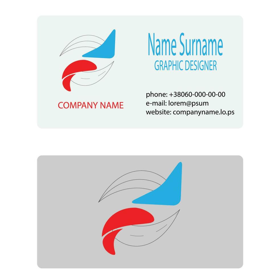 o negócio cartão logotipo branding vetor