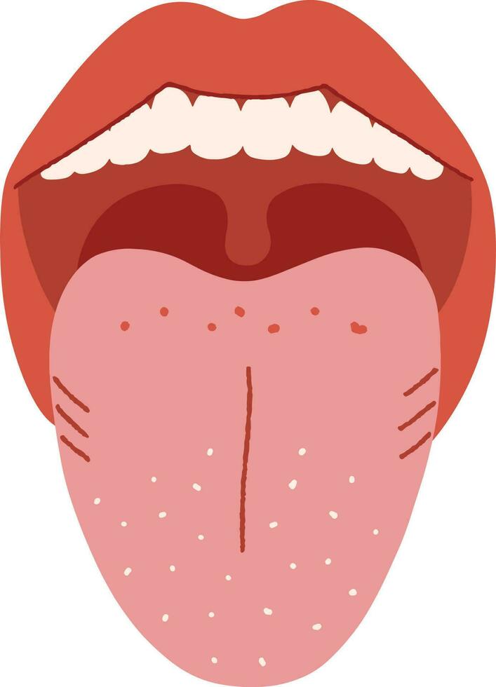 fêmea boca com língua Fora isolado ícone projeto, vetor ilustração gráfico