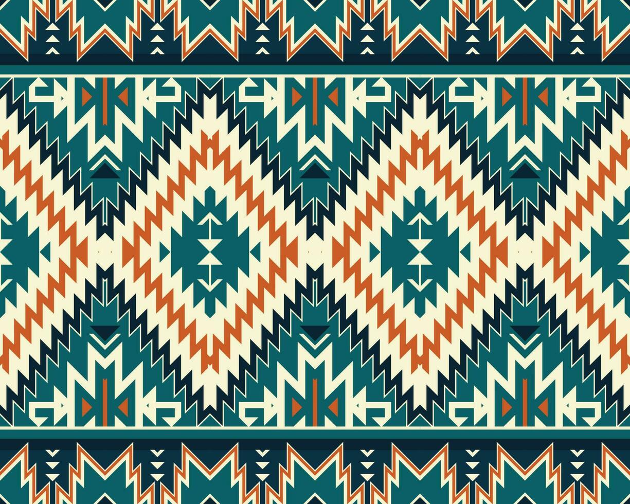étnico asteca abstrato ikat arte. desatado motivo triângulo divisa padronizar dentro tribal, navajo folk bordado, e mexicano estilo. geométrico arte enfeite design de impressão para tapete, papel de parede, têxtil vetor
